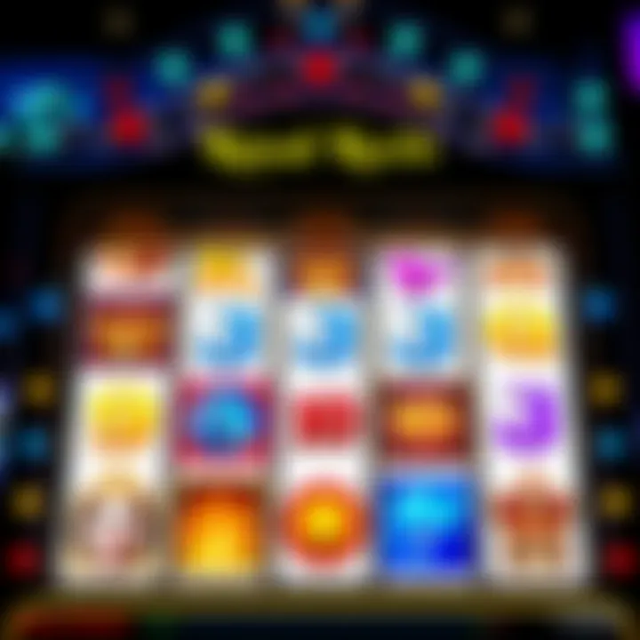 Colorful slot machine reels displaying various classic symbols with a royal theme