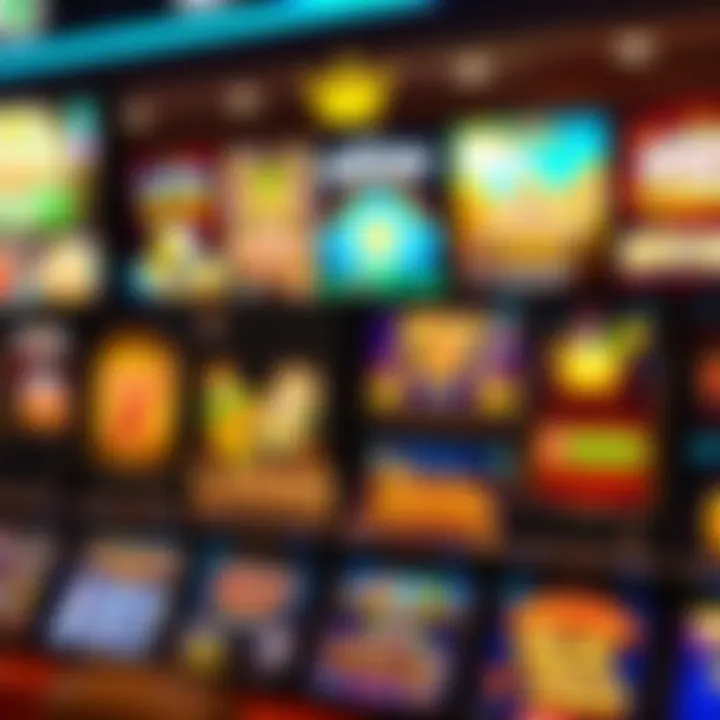 Variety of Games Available at SkyCrown Casino Diverse selection of online casino games displayed digitally