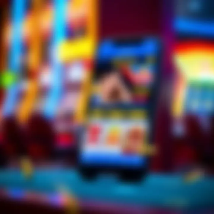 A mobile phone displaying the SkyCrown Casino app with visible bonus offers and payment options for Australian users