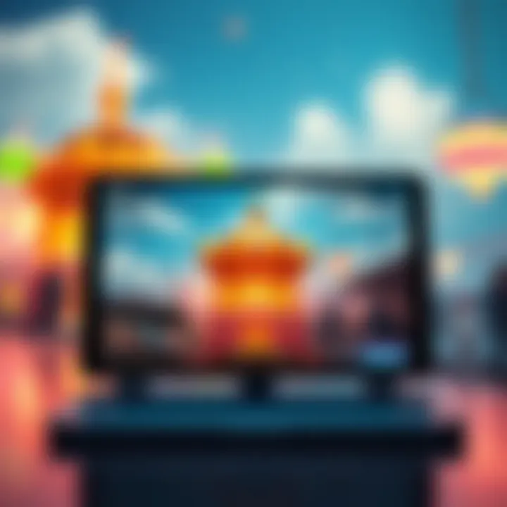 Visual representation of device compatibility and vibrant community engagement for the game