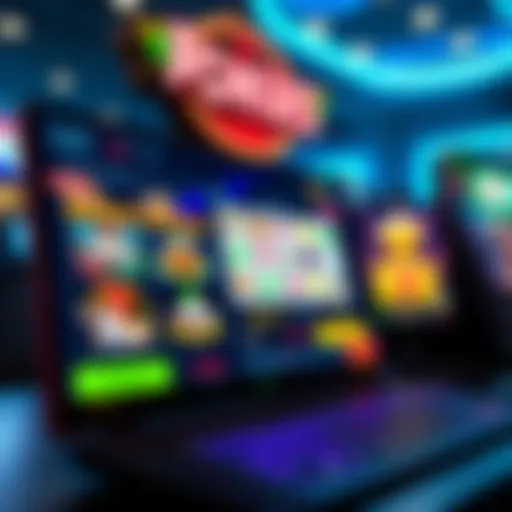Secure digital casino platform interface showing pokies games and bonus offers