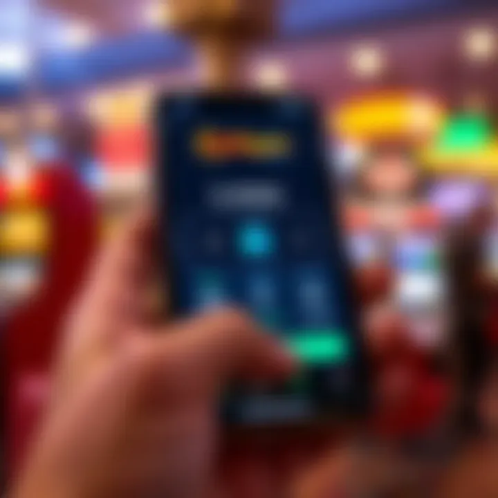 User interface of Hellspin e-wallet showcasing secure digital transactions on a mobile device