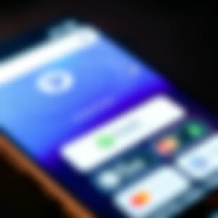 Close-up of a mobile phone screen showing a digital wallet interface with PayID as a payment option