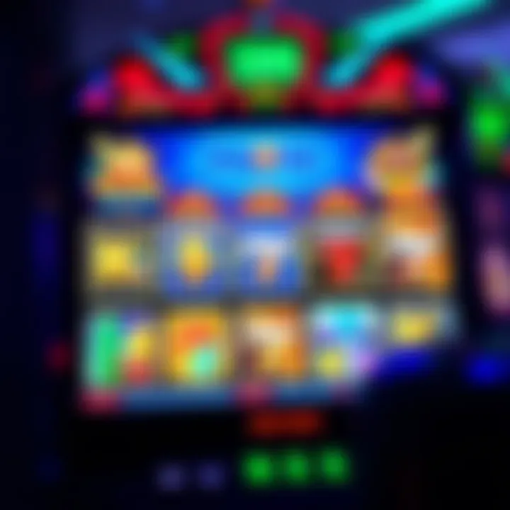 A vibrant online casino slot machine gameplay screen showcasing popular pokies available on PayID platforms