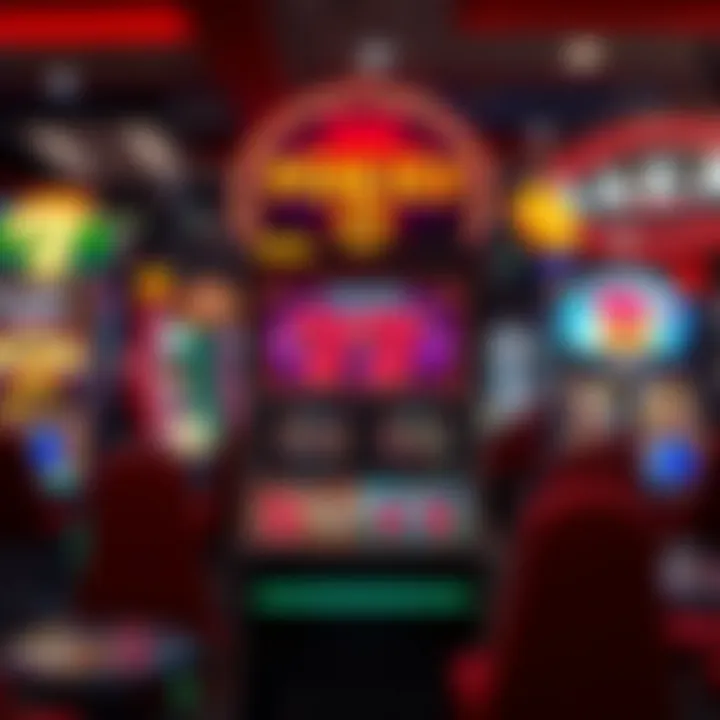 Digital representation of a pokies machine with Australian gaming icons surrounding it