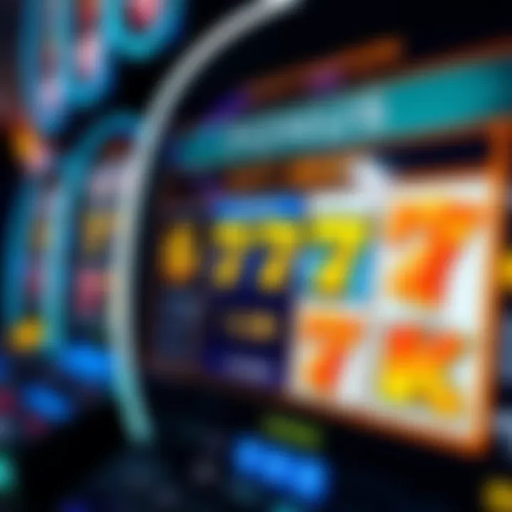 Digital slot machine interface displaying bonus details and gameplay