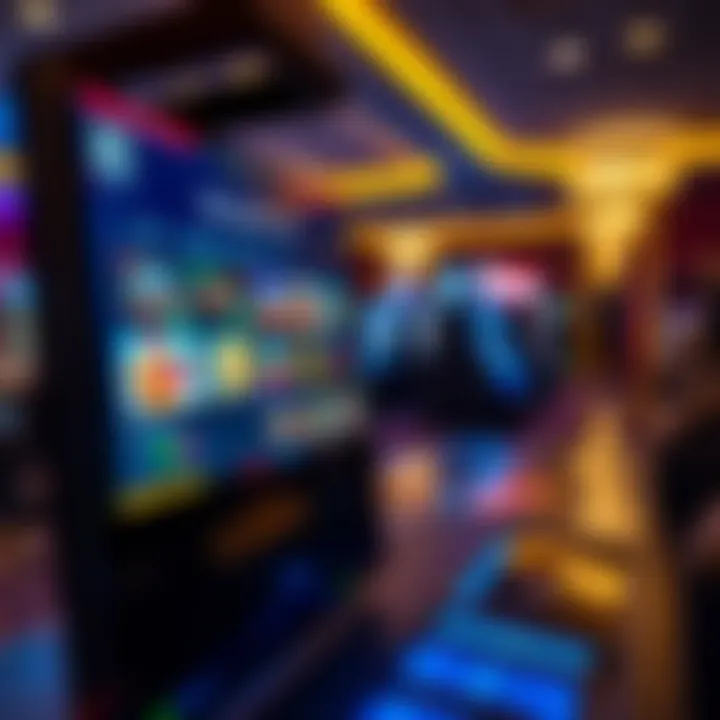 Digital interface showing responsible gaming features and secure online casino platform