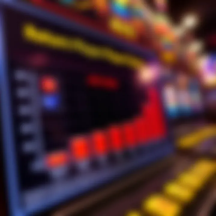 Return to Player Rate Comparison Chart for Slot Machines Graph illustrating the comparison of return to player rates among different slot machines