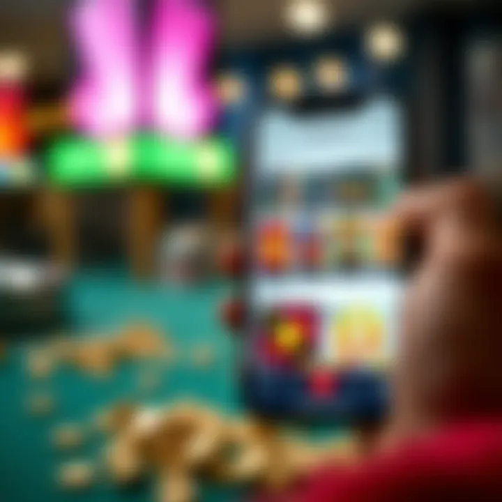 User interface showing RocketPlay app features on a mobile screen
