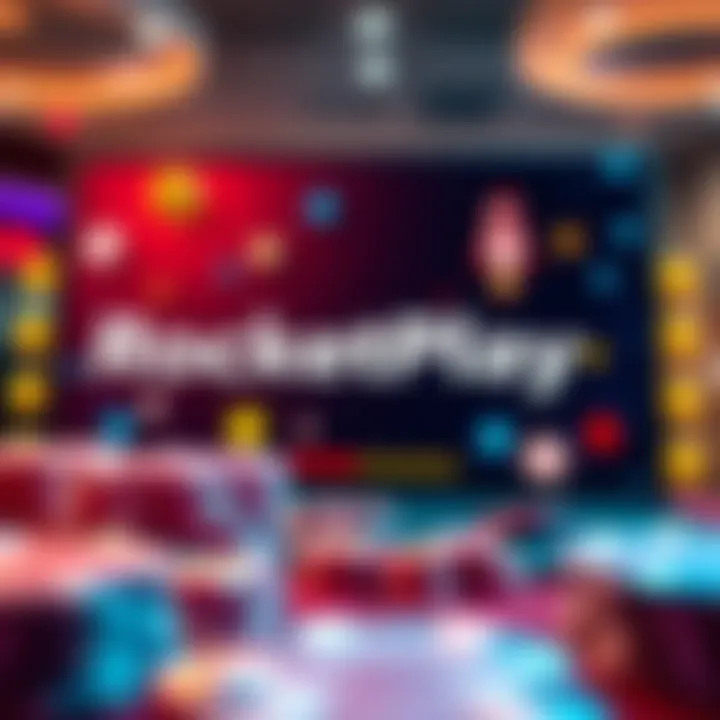 Visual representation of online casino bonus concept with digital tokens and vibrant symbols