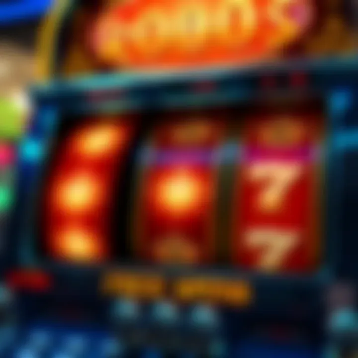 Royal Reels slot machine highlighting the free spins feature with glowing symbols on the reels