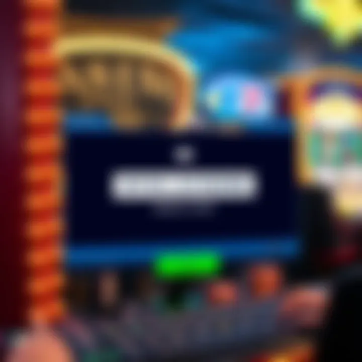 Digital representation of an online casino interface highlighting bonus code input field