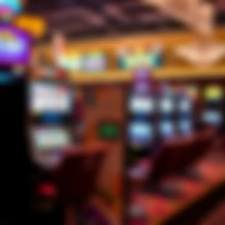 Responsible gaming symbols and informational signs promoting safe pokies play in a casino environment